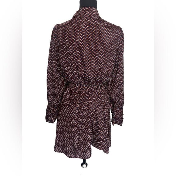 Q2 HANNAHLISA GEOMETRIC PRINTED WRAP DRESS *Perfect for work or a party! SIZE S - Picture 11 of 13